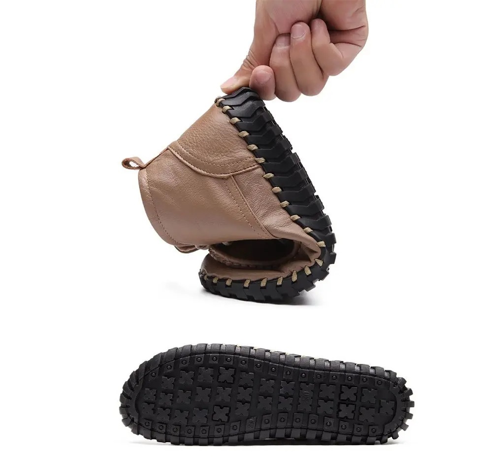 Real Leather Boots Women's Aut - Women'S Shoes Big Feet review and price