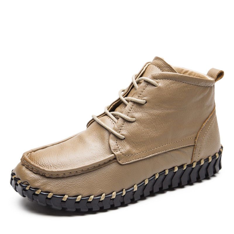 Real Leather Boots Women's Aut - Women'S Shoes Big Feet review and price