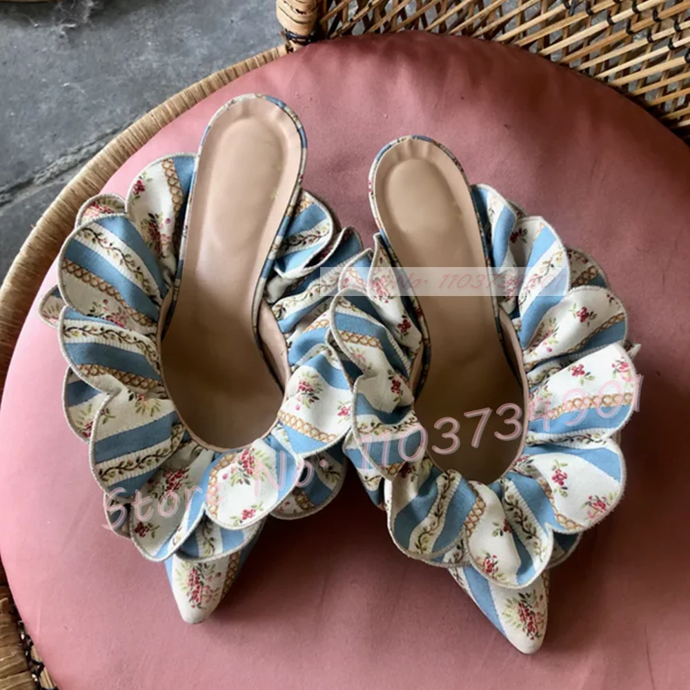 White Flower Satin Pointed Toe - Women'S Shoes Big Feet review and price