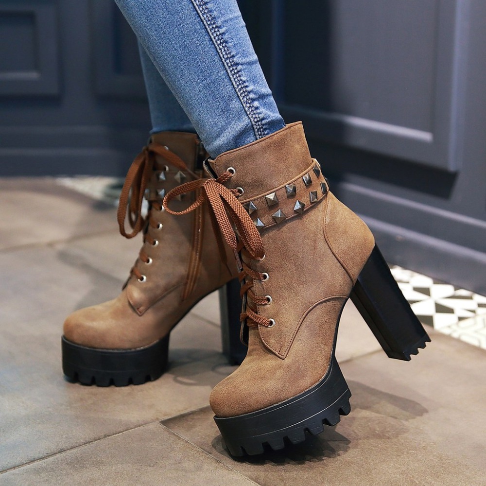 Fashion Women Ankle Boots Plat - Women'S Shoes Big Feet review and price