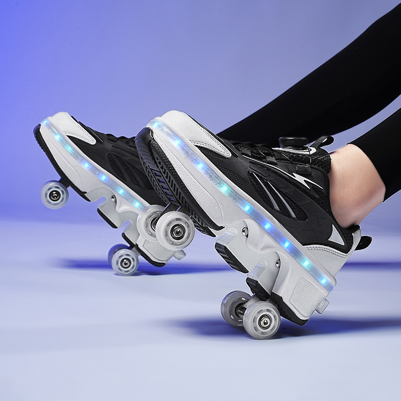 Double-Row Four-Wheel Roller S - Women'S Shoes Professional review and price