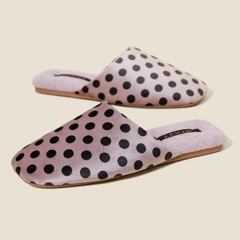 Retro Polka Dot Design Flat Sl - Women'S Shoes Quality review and price