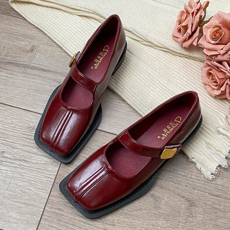French Style Square Toe Low He - Women'S Shoes Quality review and price