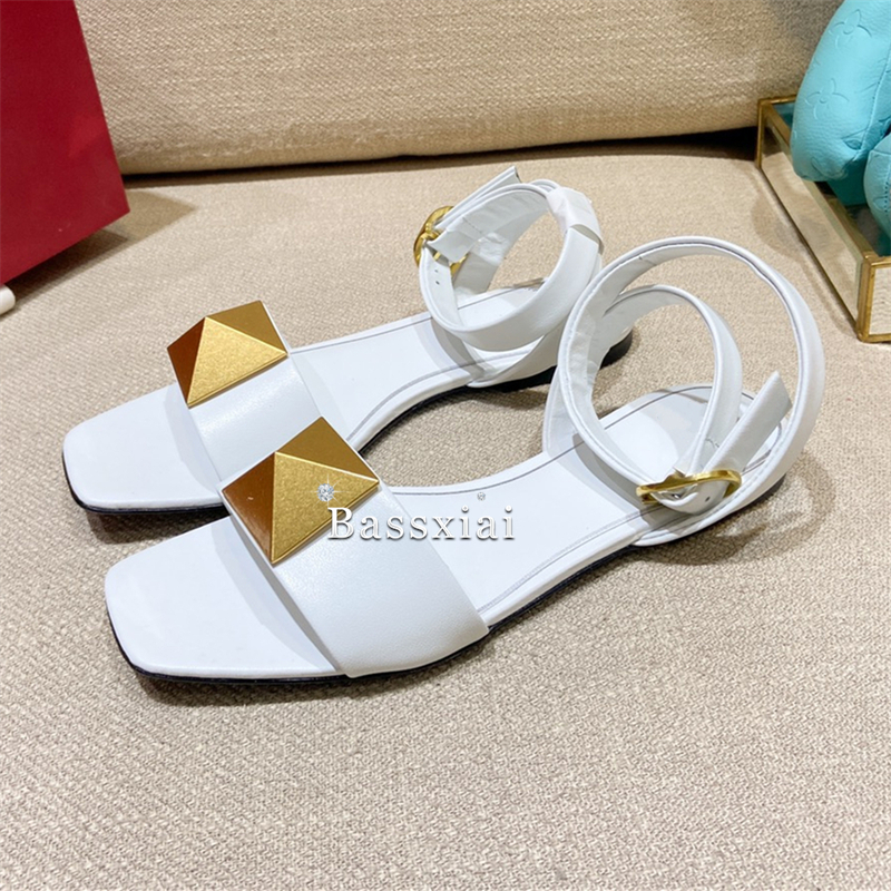 Big Rivet Buckle Decor Sandals - Women'S Shoes Big Feet review and price