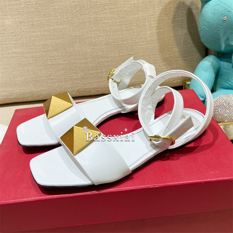 Big Rivet Buckle Decor Sandals - Women'S Shoes Big Feet review and price