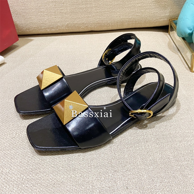Big Rivet Buckle Decor Sandals - Women'S Shoes Big Feet review and price