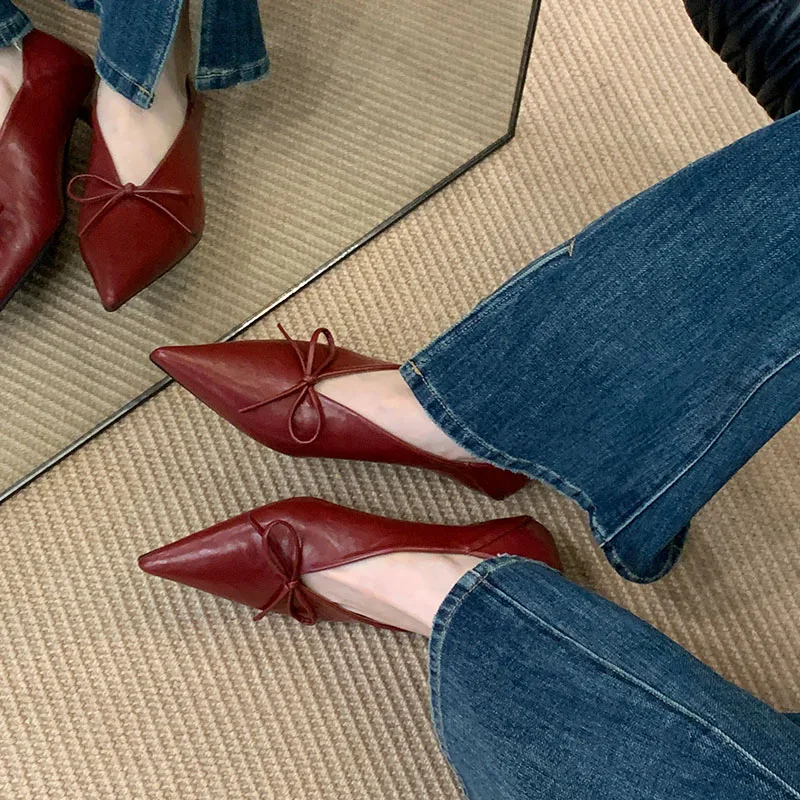 New Designer Pointed Toe Low H - Women Shoes Branded review and price