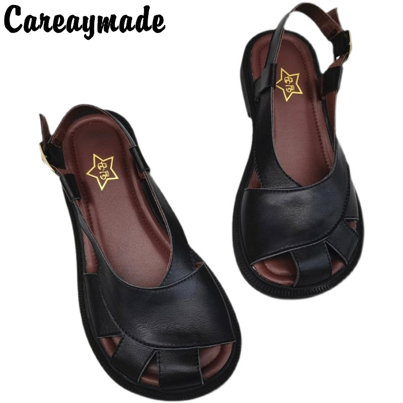 Careaymade-Genuine Leather wid - Women'S Shoes Big Feet review and price