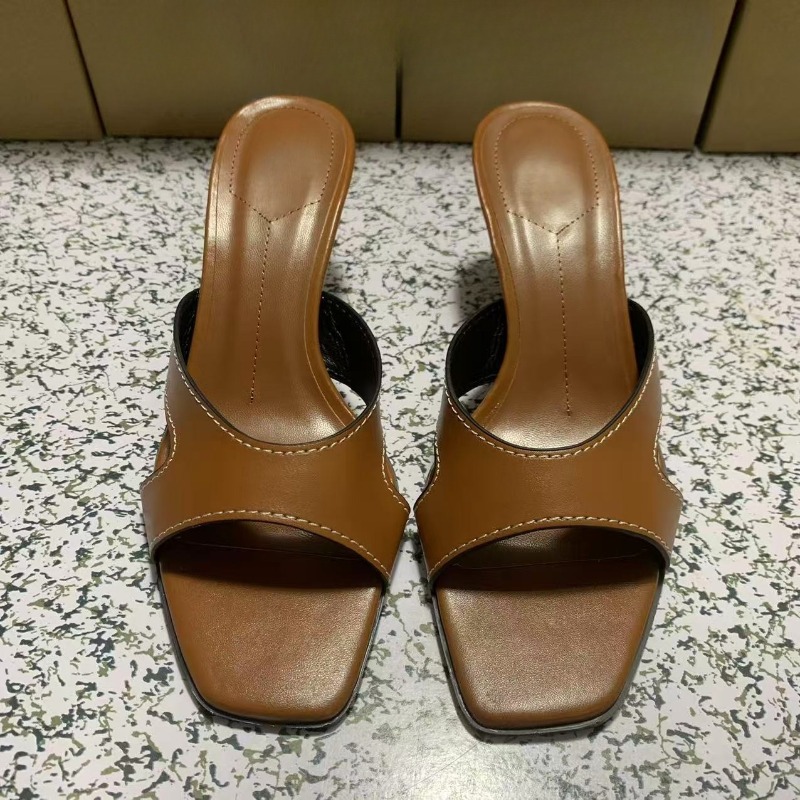 Retro Sewing Brown Women Mules - Women Shoes Branded review and price