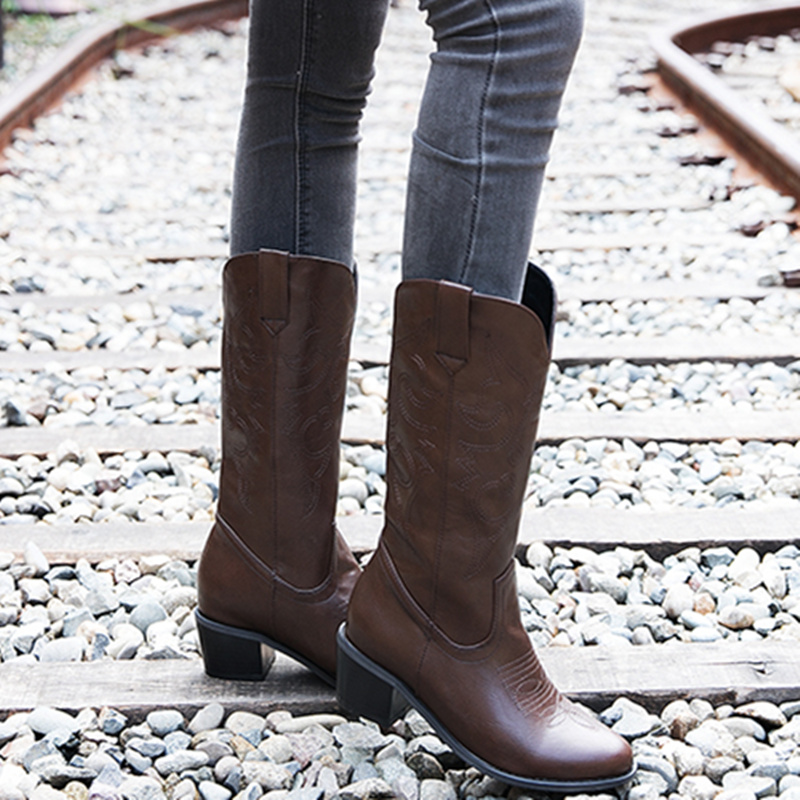 Classic Mid-calf Boots Women F - Women'S Shoes Big Feet review and price