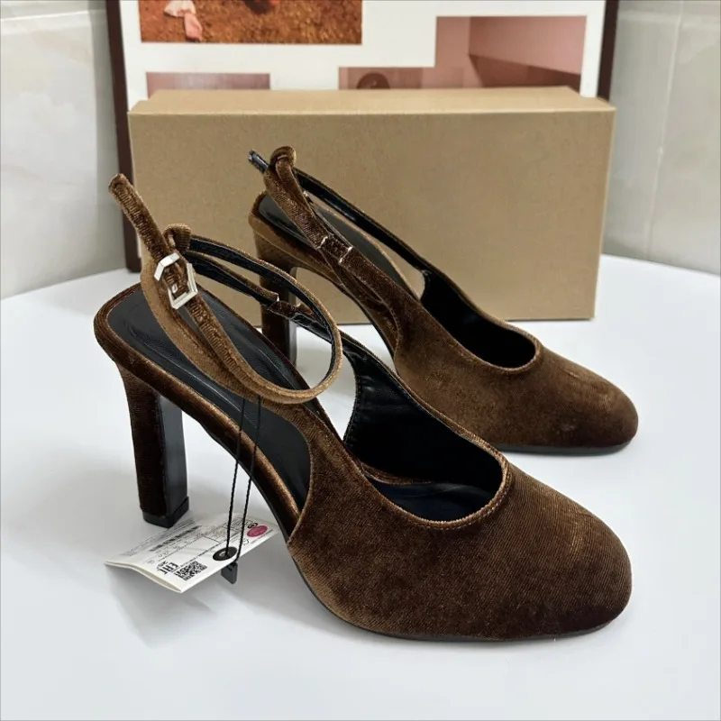 Retro Brown Suede Summer Women - Women Shoes Branded review and price