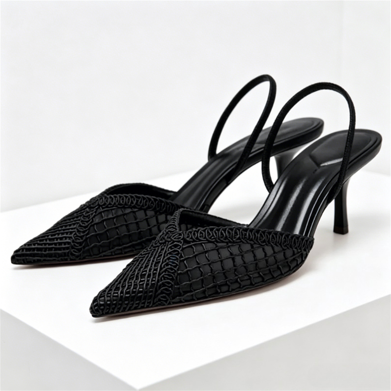 Mesh Woven Heeled Sandals Wome - Women Shoes Branded review and price